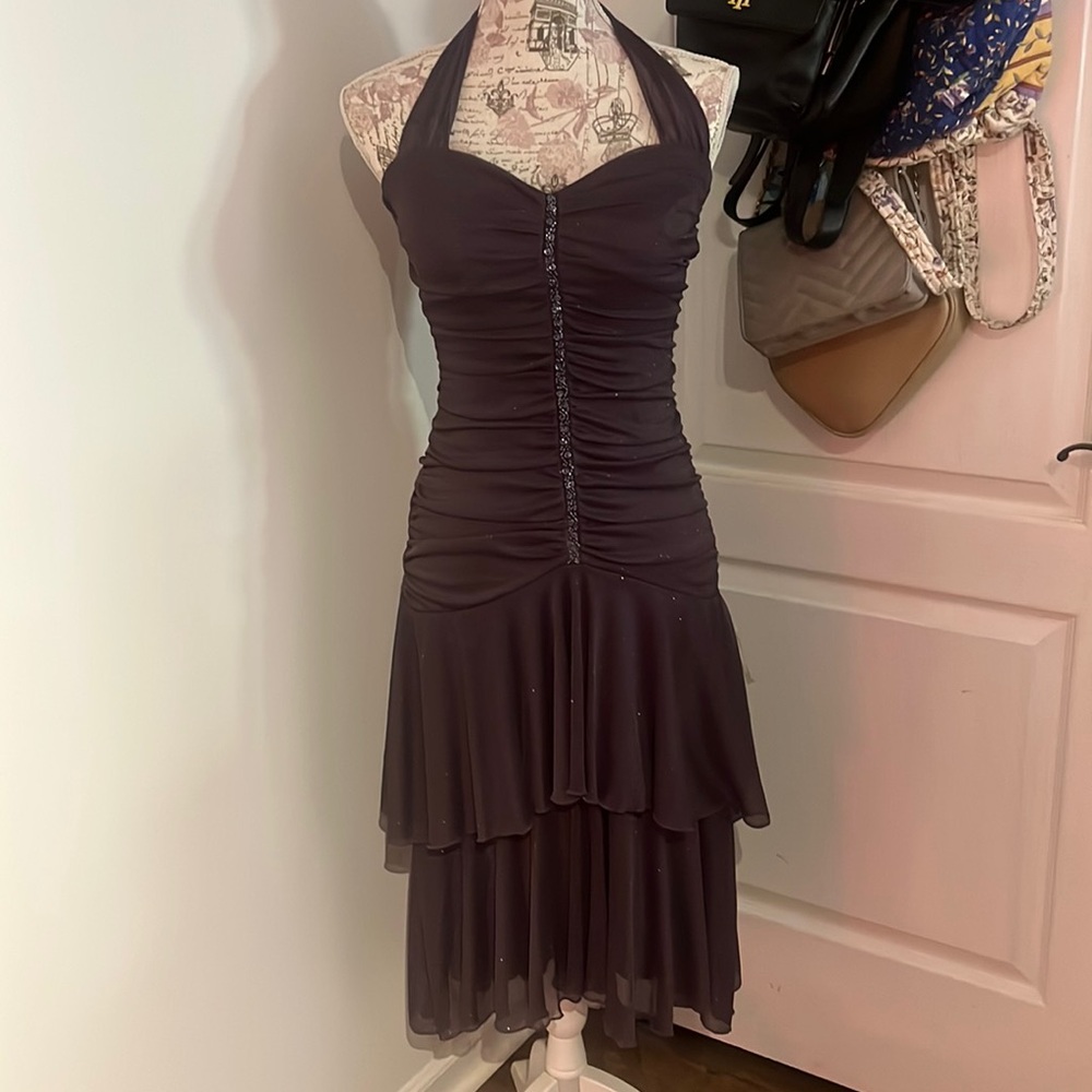 purple sparkly dress.worn once for a play.no smoke/pets home.amazing condition!